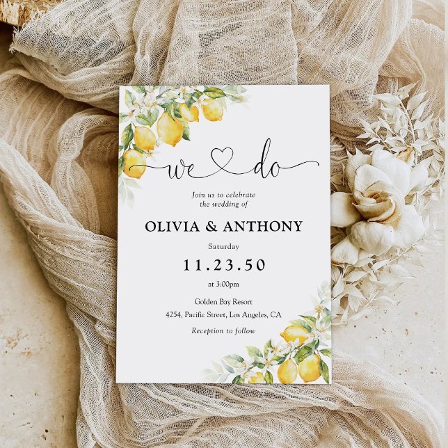 Citron vert Faire-part de mariage (Créateur téléchargé)