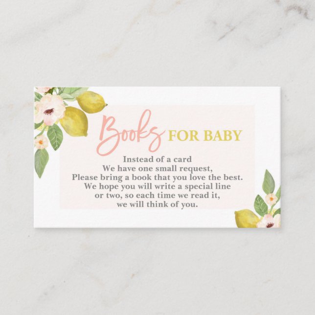 Citrons Apportez une carte livre (Devant)