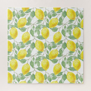 Citrons et Feuilles Design Jigsaw Puzzle