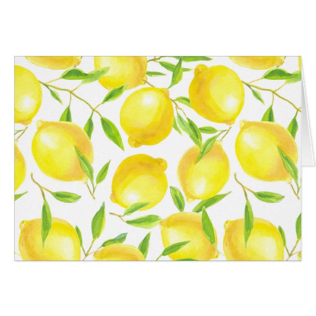 Citrons et motif feuille (Devant horizontal)