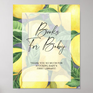 Citrons - livres pour bébé affiche
