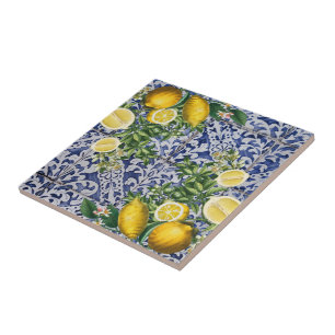 Citrons méditerranéens Carreaux portugais d'été