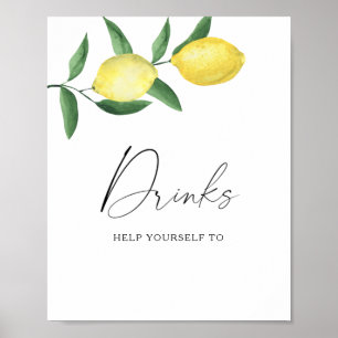 Citrons - Poster des boissons