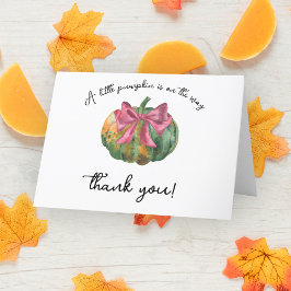 Citrouille arc baby shower d'automne - Carte de re
