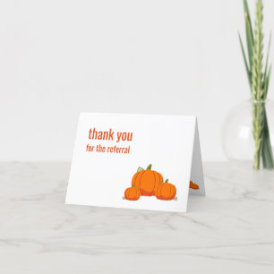Citrouille Automne Affaires Renvoi Merci Cartes