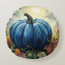Citrouille bleu - Coussin