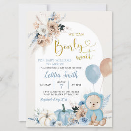 Citrouille Boy Boy Baby shower Invitation