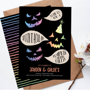 Citrouille Carving Halloween Invitation Caarving C