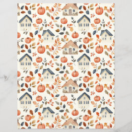 citrouille coloré, papier à gratter motif feuille