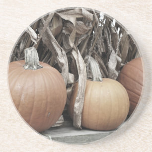 Citrouille  Cornstalks Dessous de verre naturel
