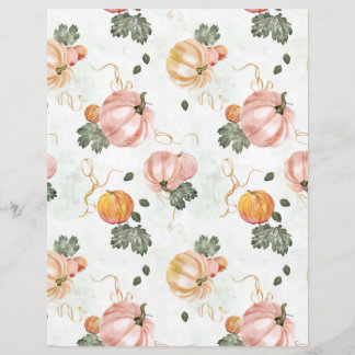 citrouille d'aquarelle chute papier motif