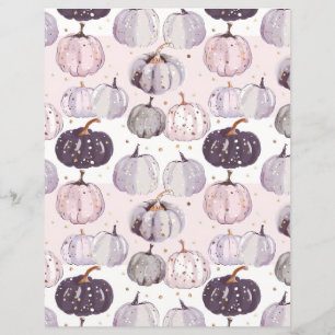 citrouille d'aquarelle chute papier motif