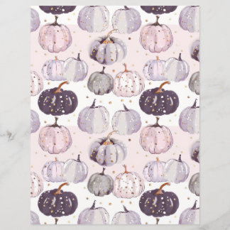 citrouille d'aquarelle chute papier motif