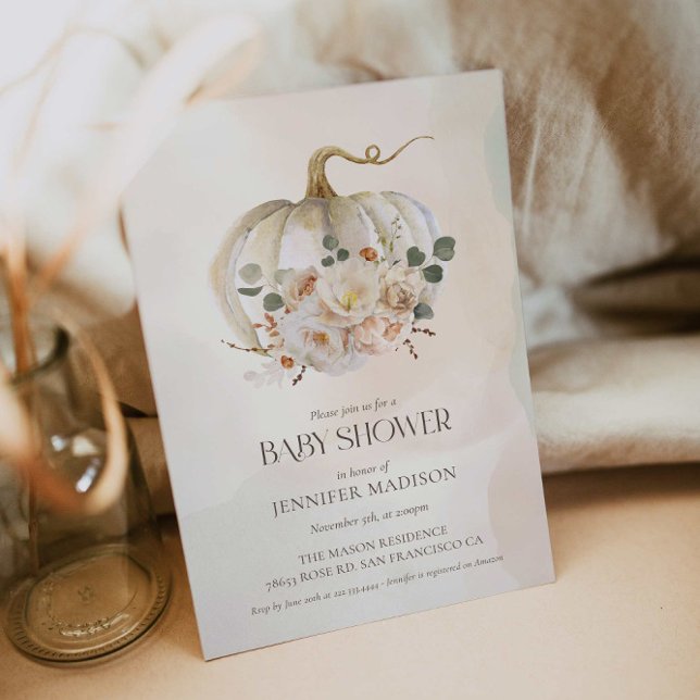 Citrouille d'automne Invitation au Baby shower neu (Créateur téléchargé)