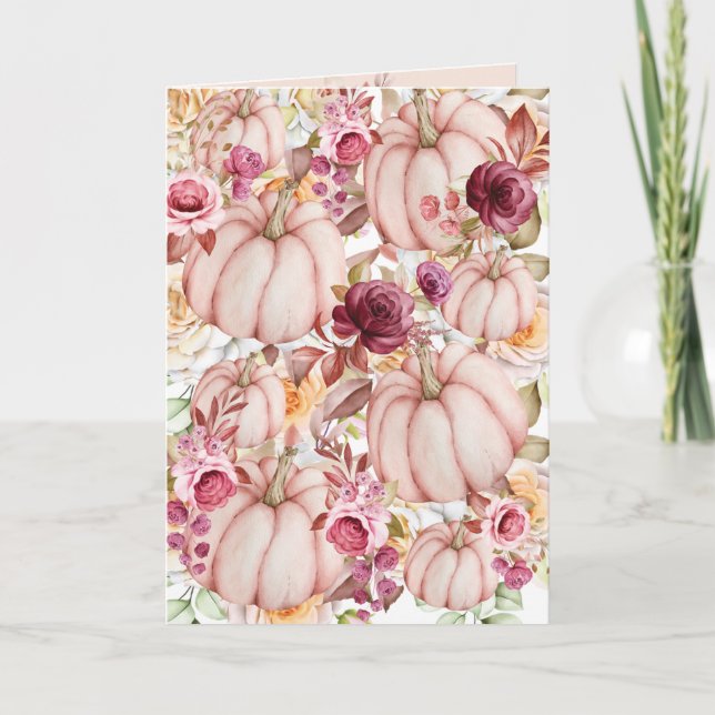 Citrouille d'automne Pink Burgundy Programme de ma (Devant)