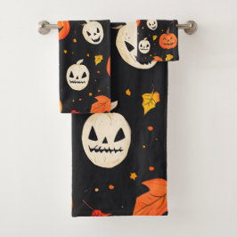 Citrouille d'Halloween amusant et Feuilles Imprime