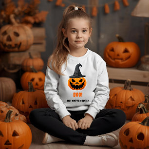 Citrouille d'Halloween “BOO!” – Nom personnalisé