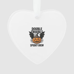 Citrouille d'Halloween Sorcière Double Trouble Vin