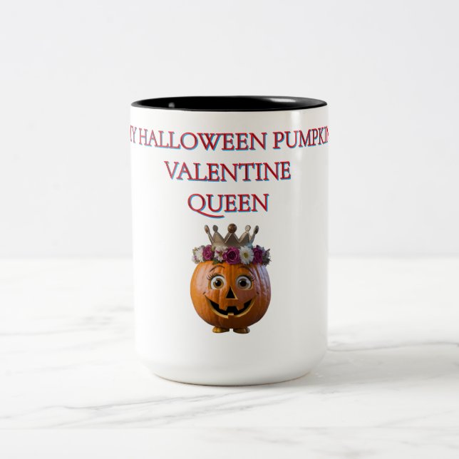 Citrouille d'Halloween Valentine Queen Mug (Centre)