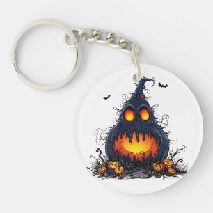 Citrouille effrayante Jack O’Lantern aux yeux lumi