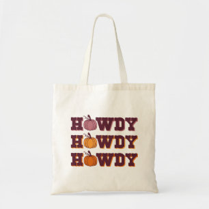 Citrouille Fall Sac fourre-tout Howdy