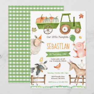 Citrouille Farm Invitation Anniversaire Automne Fa