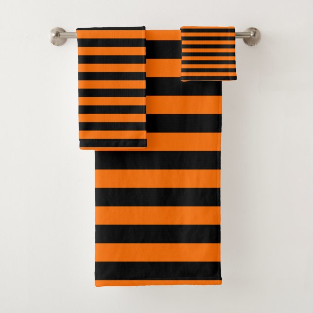Citrouille foncé Orange et Noir Horizontal Witch S (En situation)