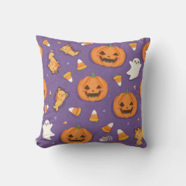 Citrouille Halloween et Coussin Carré Ghost