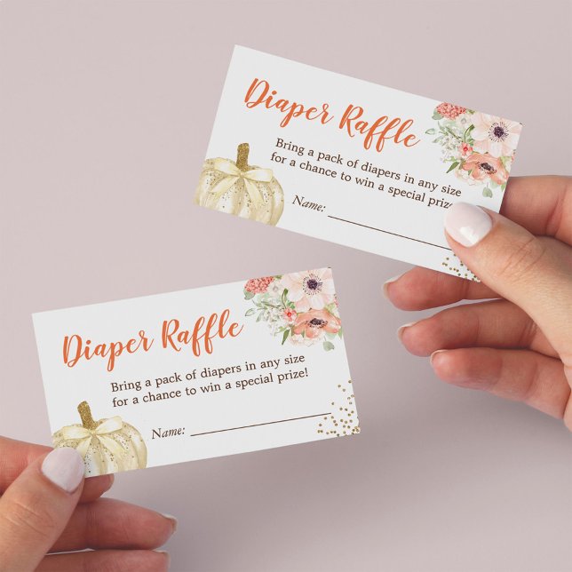 Citrouille Parties scintillant Baby shower or Raff (Créateur téléchargé)