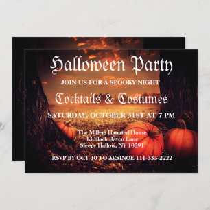 Citrouille Patch Halloween Party Invitation