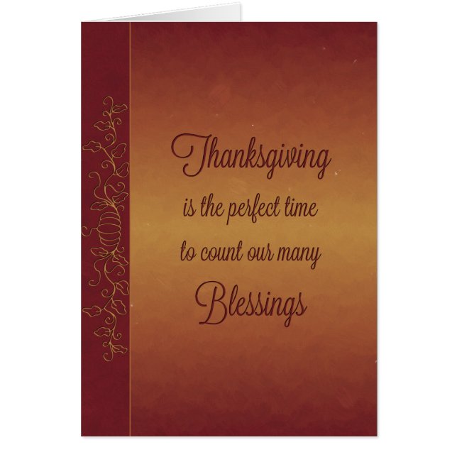 Citrouille Peint Thanksgiving Bénédictions (Devant)