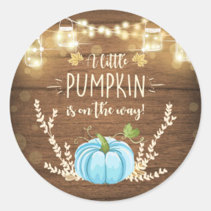 Citrouille rustique Favoriser Tags Sticker Topper 