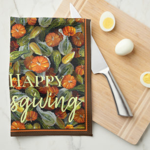 Citrouille, Squash Automne Harvest Serviette de cu