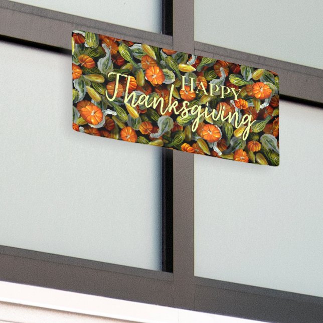 Citrouille, Squash Bannière de récolte d'automne (Bâtiment extérieur)