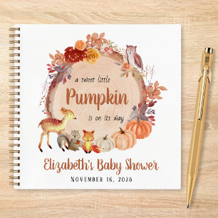 Citrouille Woodland Animaux Baby shower Livre d'in