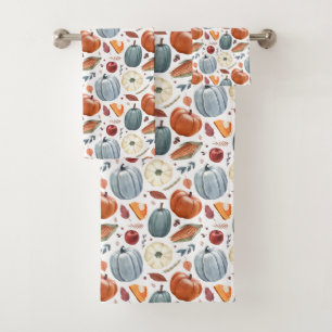 Citrouilles d'automne et feuilles d'automne Motif