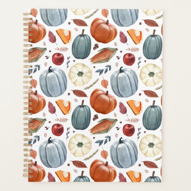 Citrouilles d'automne et feuilles d'automne Motif (Devant)
