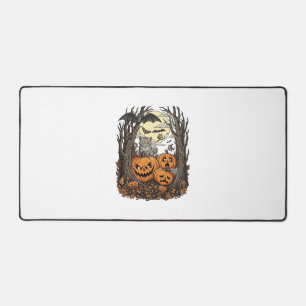 Citrouilles d'Halloween Chat Gris Chauve-Souris Pl