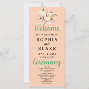 Citrouilles et tournesols Automne Orange Programme