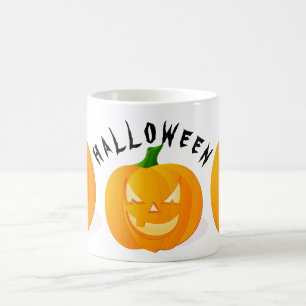 Citrouilles & Halloween White Coffee Mug
