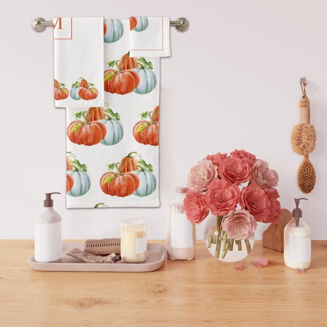 Citrouilles orange et blanc tombent Thanksgiving (Créateur téléchargé)