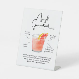 Citrus Aperol Grapefruit Spritz Cocktail Sockelschild