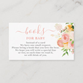 Citrus Baby Shower Books for Baby Girl Card Begleitkarte