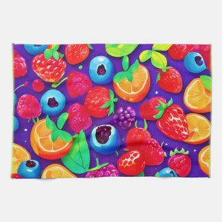 Citrus & Berries Burst Geschirrtuch