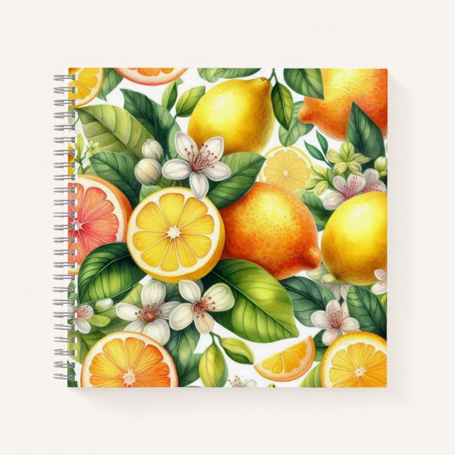 Citrus Bloom Notizbuch (Vorderseite)