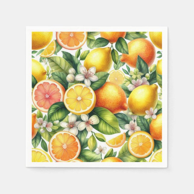 Citrus Bloom Serviette (Vorderseite)