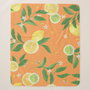 Citrus Bloom Wasserfarbstoff Sherpadecke