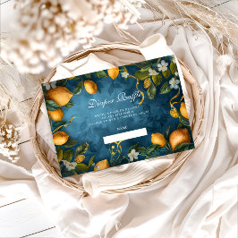 Citrus Blossom Blue Diapper Raffle Begleitkarte