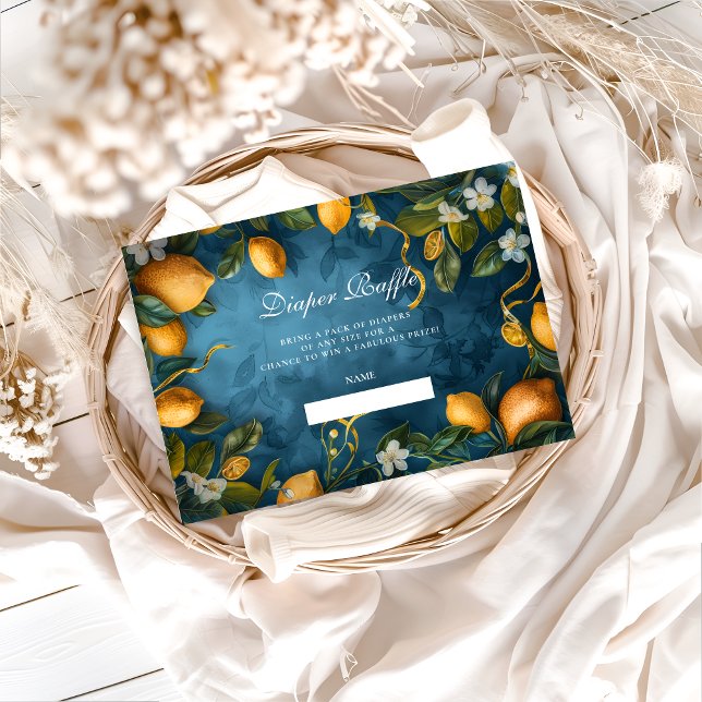 Citrus Blossom Blue Diapper Raffle Begleitkarte (Von Creator hochgeladen)