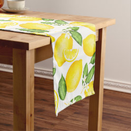 Citrus Botanical Lemon Großer Tischläufer